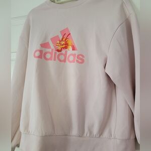 Adidas Dragon Chinese New Year Sweatshirt Women's Light Pink Long Sleeve Size L